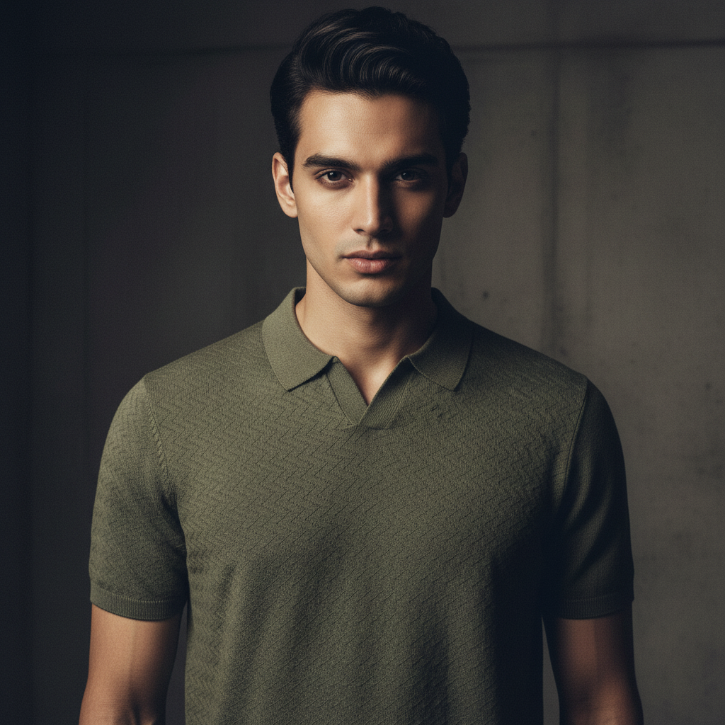 Sweat - Olive Zig Zag Texture