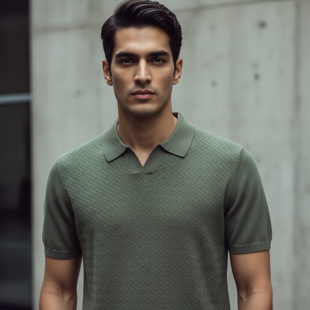 Sweat - Olive Zig Zag Texture