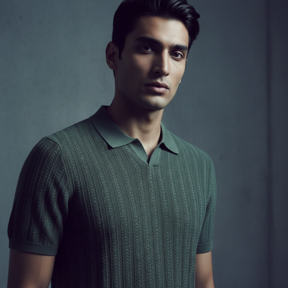 Olive Vneck Collar Lynwood