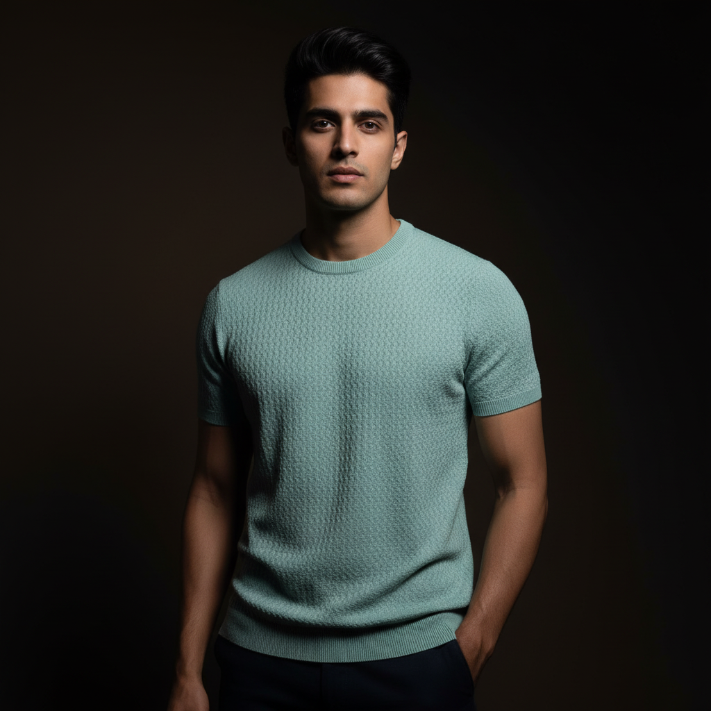 Sage Ecru Knitted Torbay