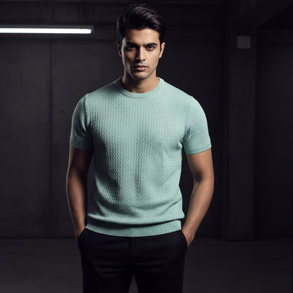 Sage Ecru Knitted Torbay