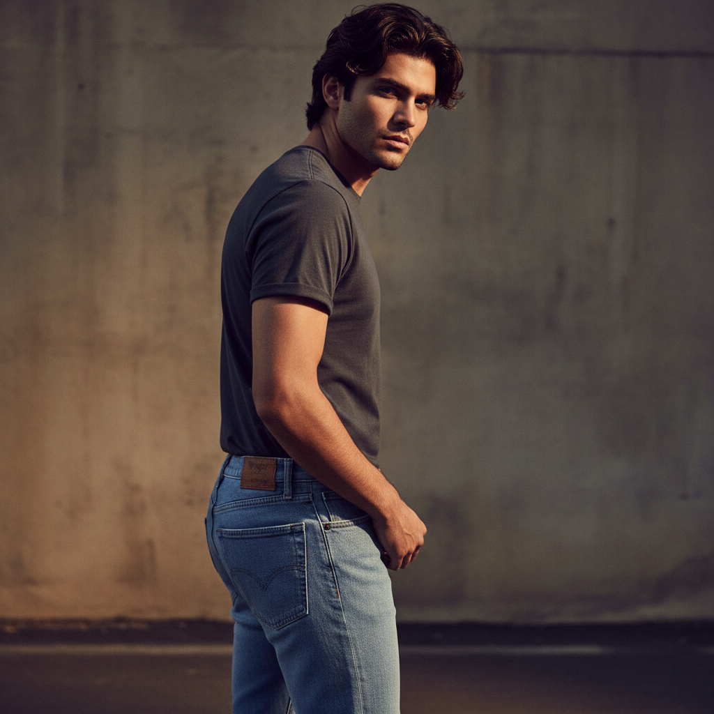 Classic Blue Relaxed Baggy