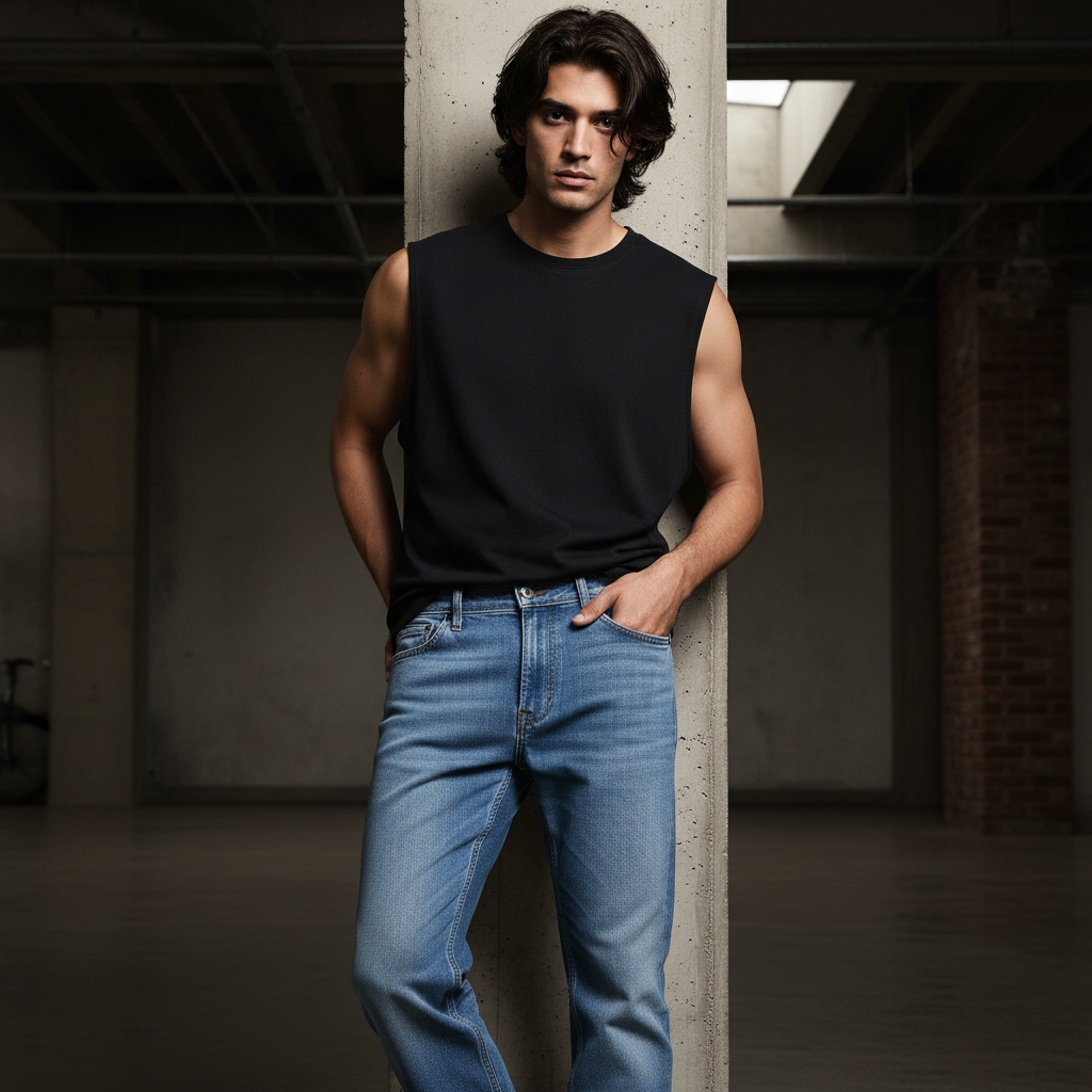 Classic Blue Relaxed Baggy