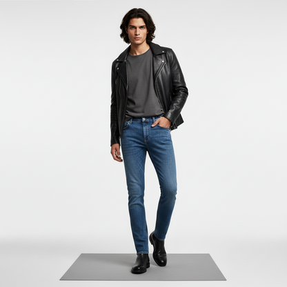 BLUE LIGHT WASH Slim Fit Jeans