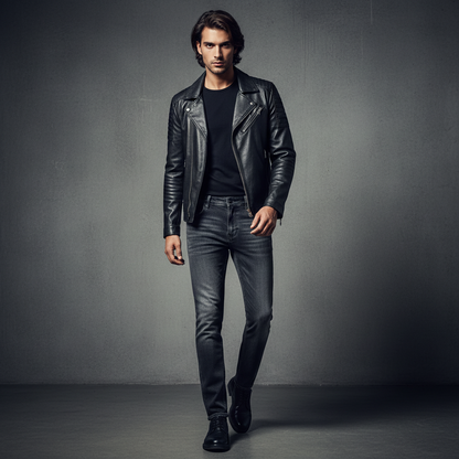 Charcoal Denim Jeans - Slim Straight SMG