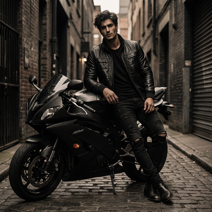 Biker Black Jacket