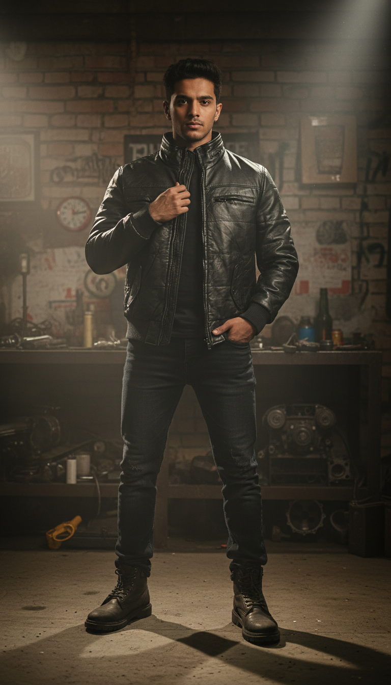 Biker Black Jacket