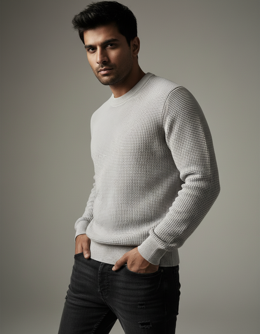 STONE KNITTED JUMPER