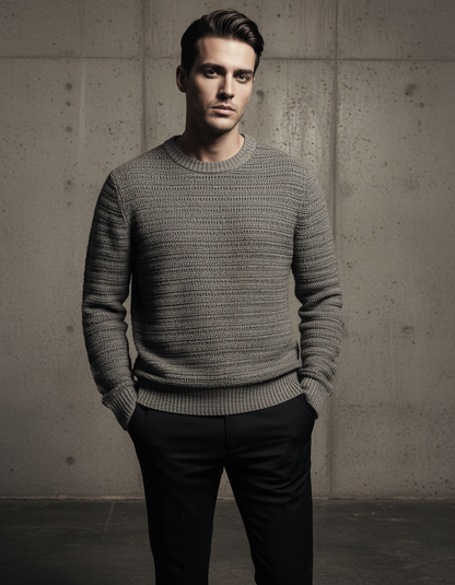 Vintage Dark Biege Brown  - woolen Sweater