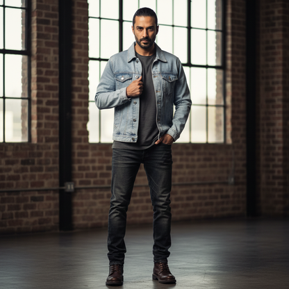 Light Blue Wash Denim Jacket