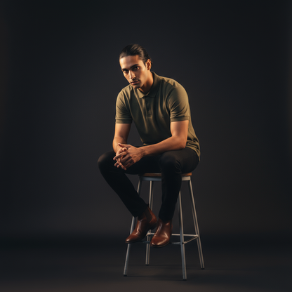 Olive Polo T Shirt