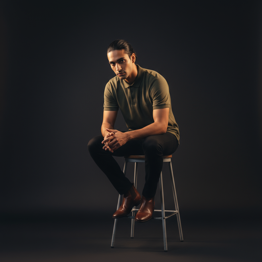 Olive Polo T Shirt