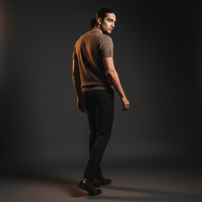 Walnut Knitted Round Neck