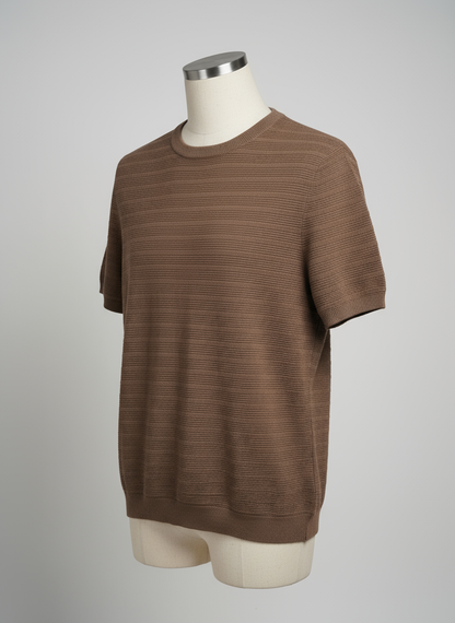 Walnut Knitted Round Neck