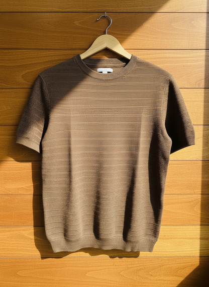 Walnut Knitted Round Neck