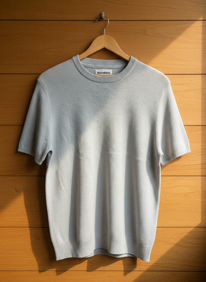 Grey Round Neck - Knitted