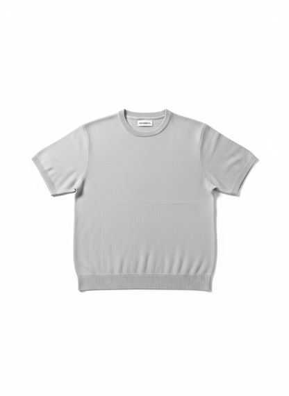 Grey Round Neck - Knitted