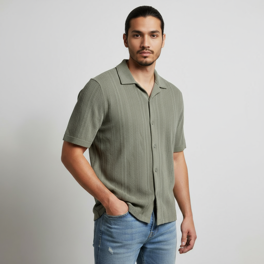 Baggy Shirt - Olive Green