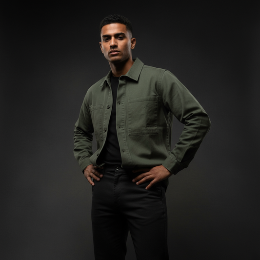 OLIVE GREEN SHACKET