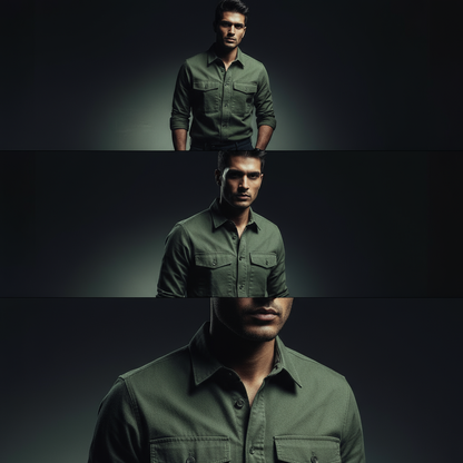 OLIVE GREEN SHACKET