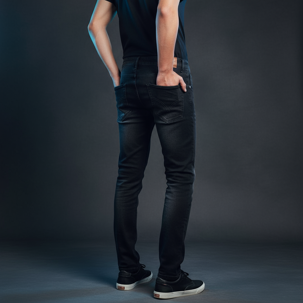 James Black Jeans - Cropped Skinny Stretch