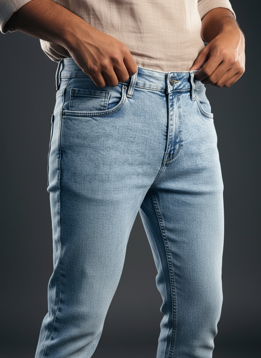 Denim - Blue - Relaxed Skinny Fit