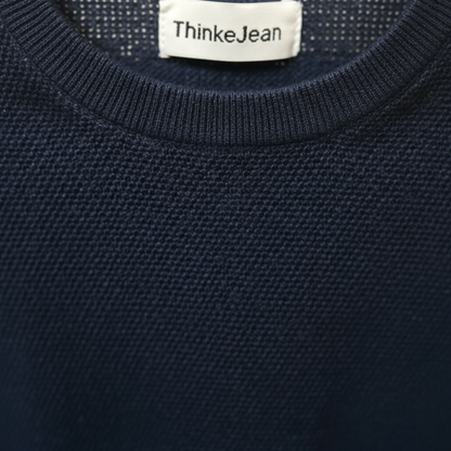 Denim Marl - Round Neck Tee Welsh