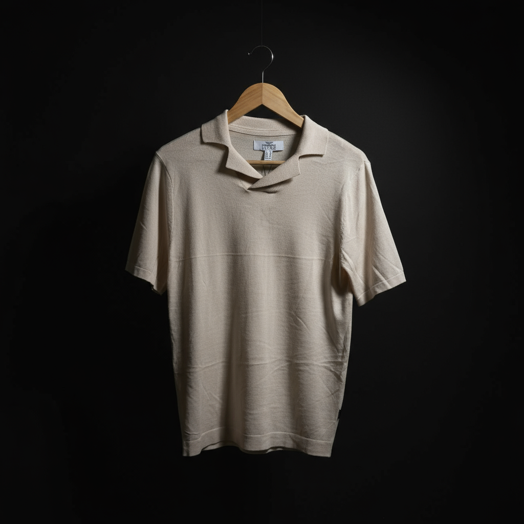 Beige/Skin Tone - Cuban Collar
