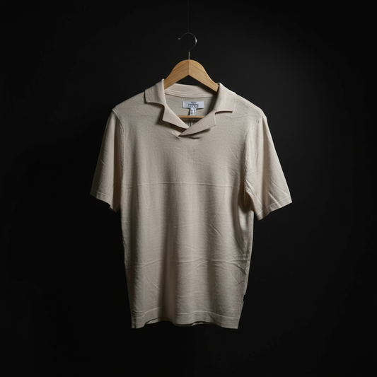Beige/Skin Tone - Cuban Collar
