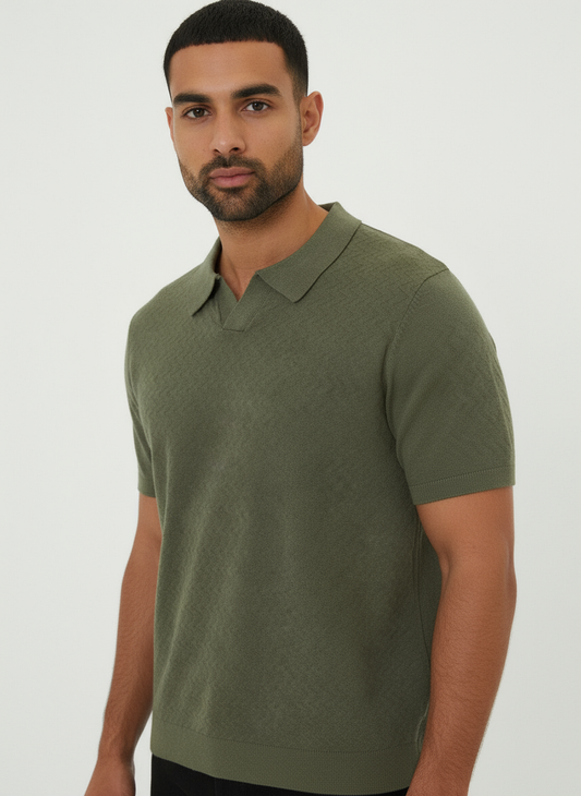 Sweat - Olive Zig Zag Texture