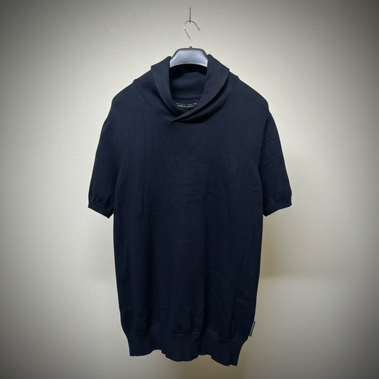 Cardigan Collar Nevy Blue
