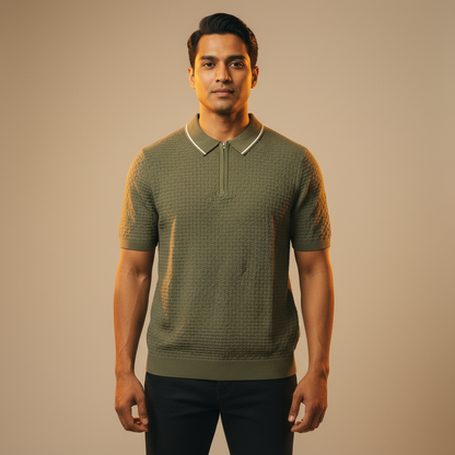 Olive Knitted Texture with JIP