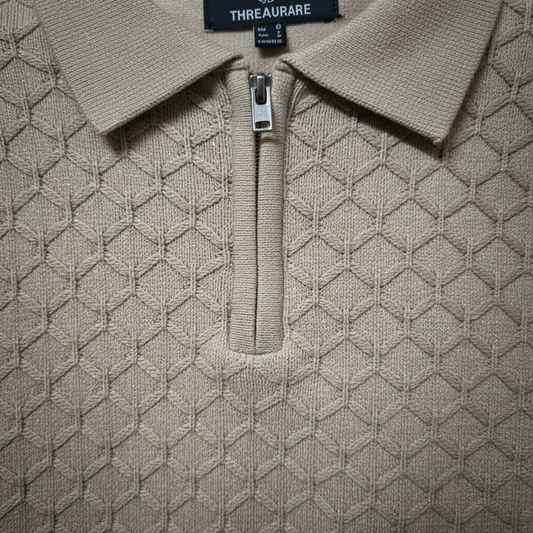 Knitted Texture with Jip - Beige