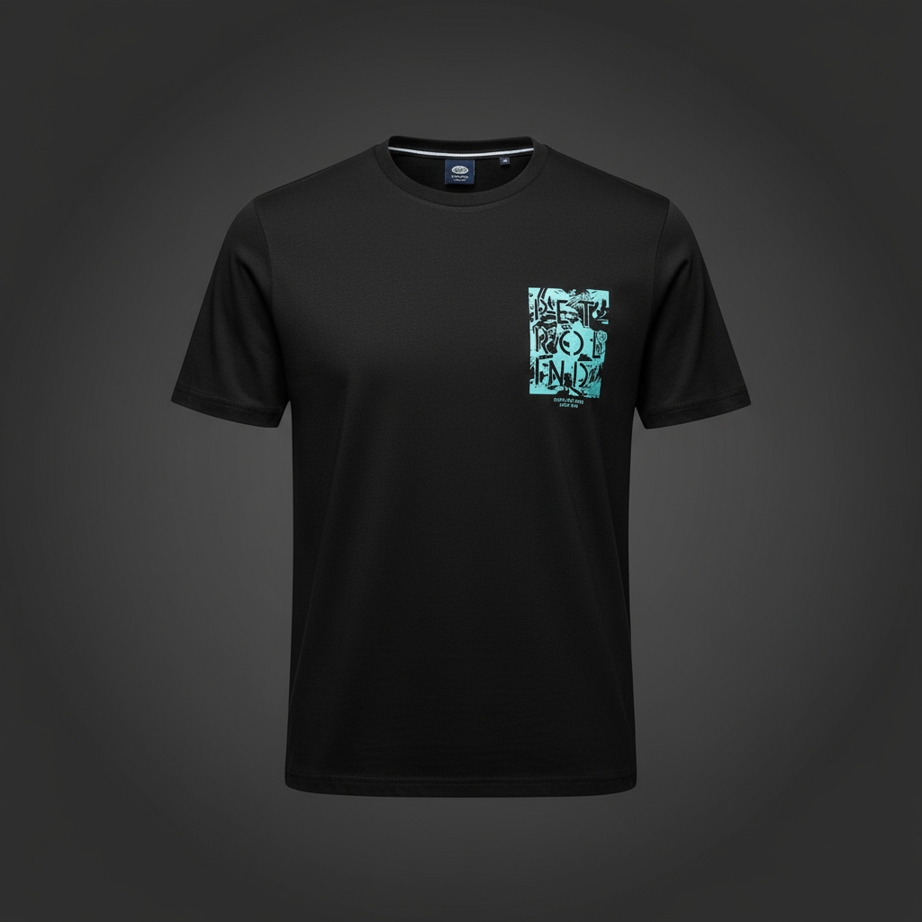 Black ft Neon Abstract - Tshirt