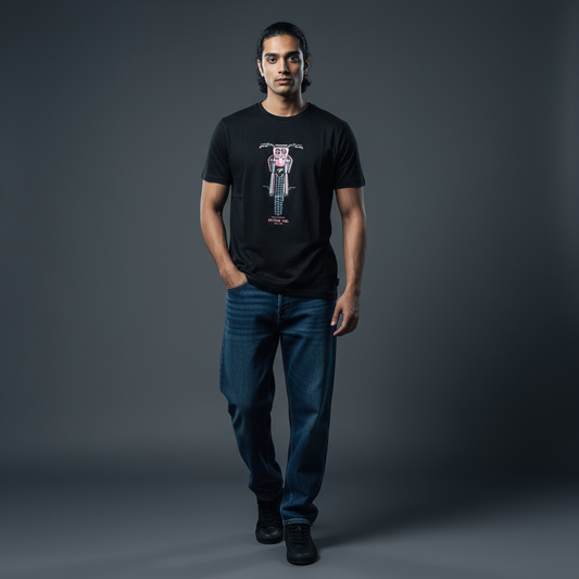 Black with Bike - Tshirt