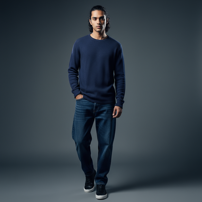 Knitted Sweater Nevy Blue