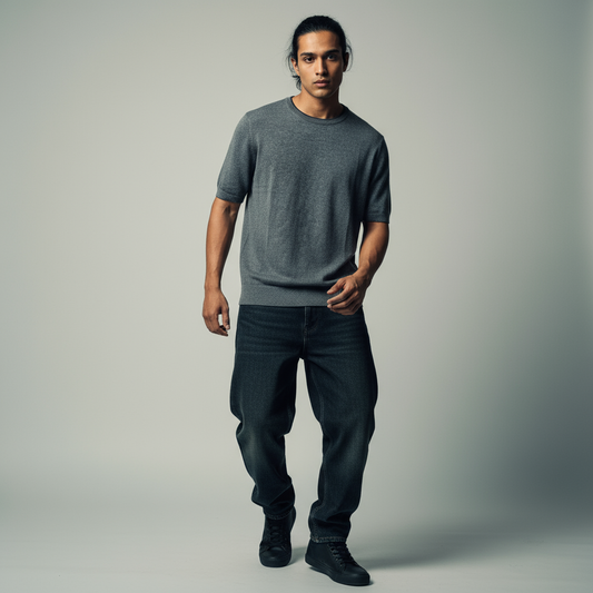 Charcoal Sweat Round Neck