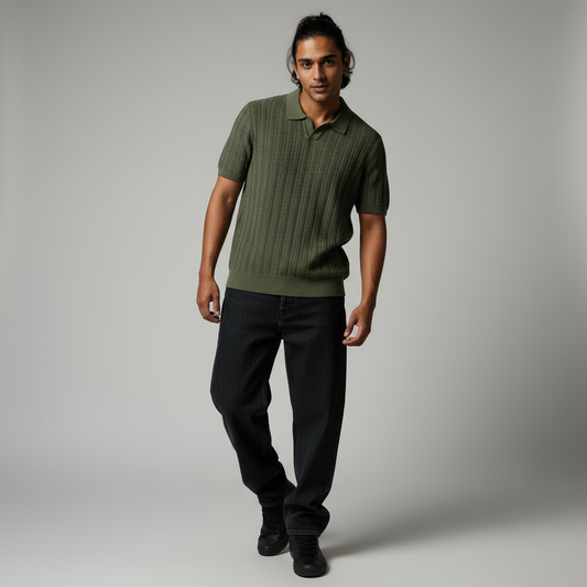 Olive Vneck Collar Lynwood