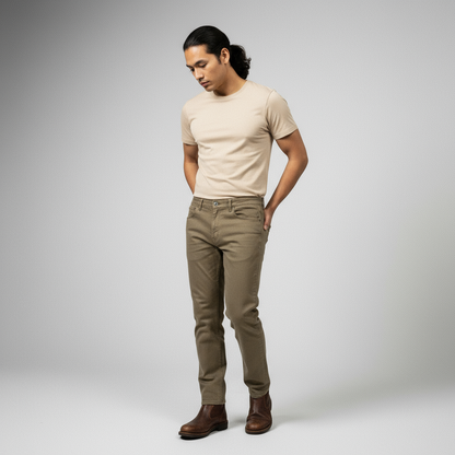 Khakhi Denim Relaxed fit Jeans