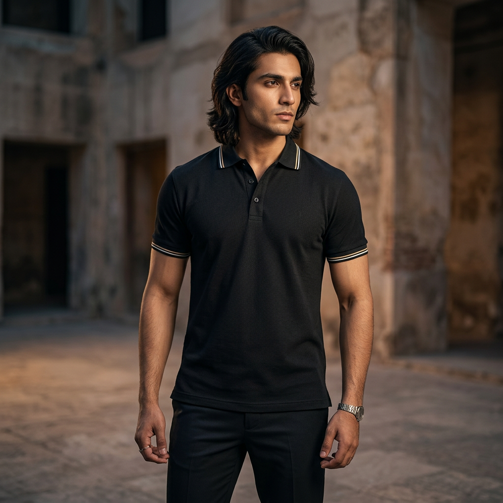 Jet Black Polo - FF