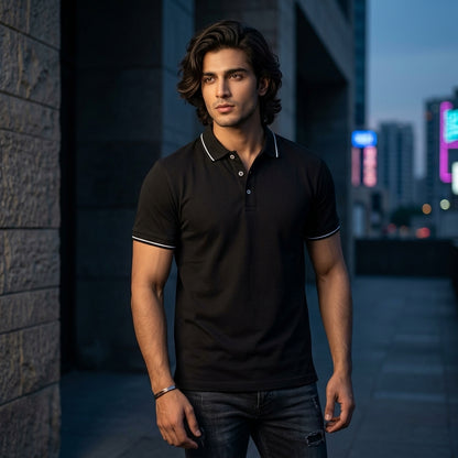 Black polo - AG