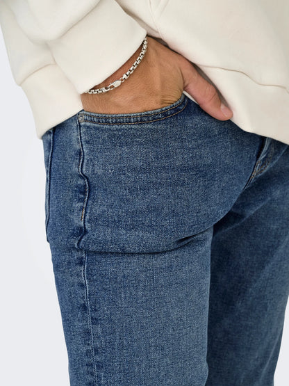 BLUE LIGHT WASH Slim Fit Jeans
