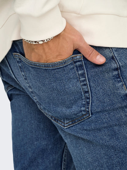 BLUE LIGHT WASH Slim Fit Jeans
