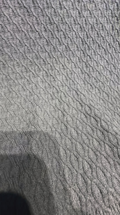 Black Round Neck - Knitted